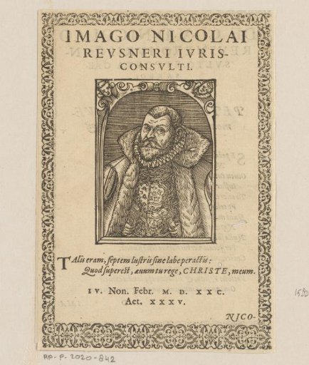 Portrait of Nikolaus Reusner