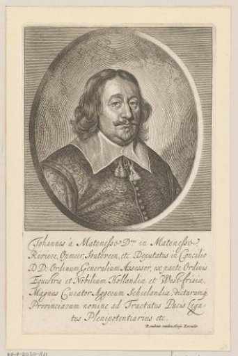 Portrait of statesman Johan van Mathenesse