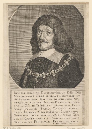 Portrait of Maximilian von Trauttmansdorff