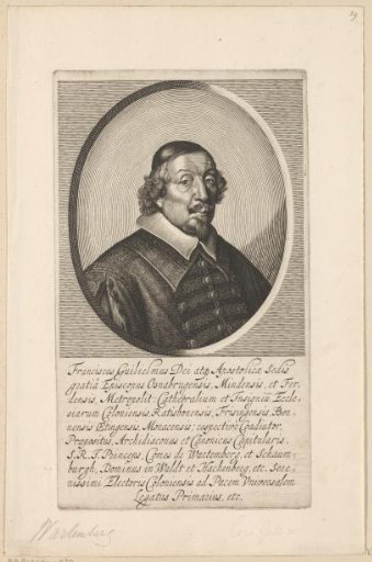 Portrait of Franz Wilhelm of Osnabrück, Count of Wartenberg
