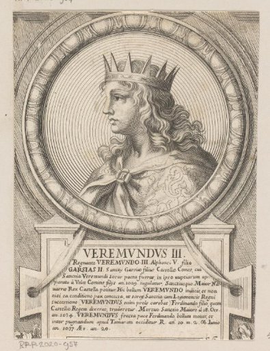 Portrait of Bermudo III, King of León