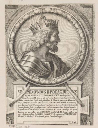 Portrait of Bermudo II, King of León