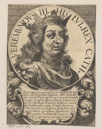 Portrait of Bermudo III, King of León