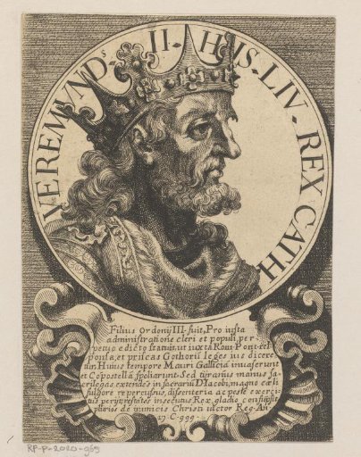 Portrait of Bermudo II, King of León