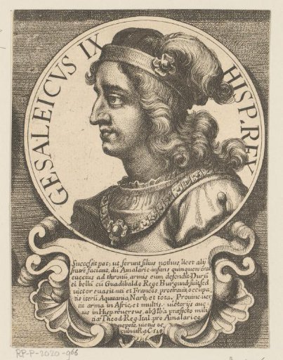 Portrait of Gesalec, King of the Visigoths