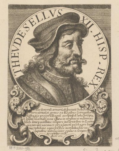 Portrait of Theudigisel, King of the Visigoths