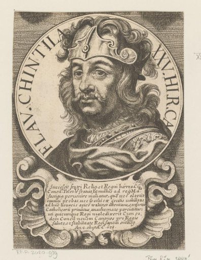 Portrait of Chintila, King of the Visigoths