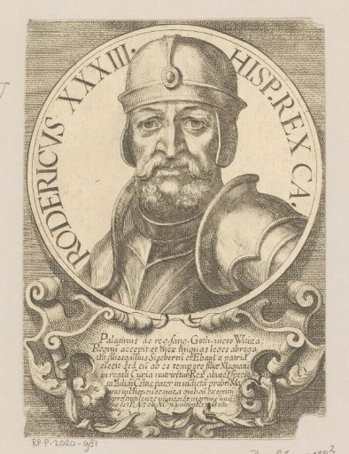 Portrait of Roderic, King of the Visigoths