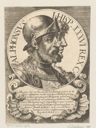 Portrait of Alfonso I, King of Asturias and Ermesinda of Asturias