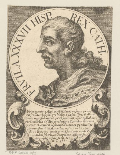 Portrait of Fruela I, King of Asturias