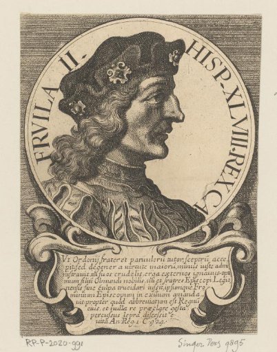 Portrait of Fruela II, King of Asturias and León
