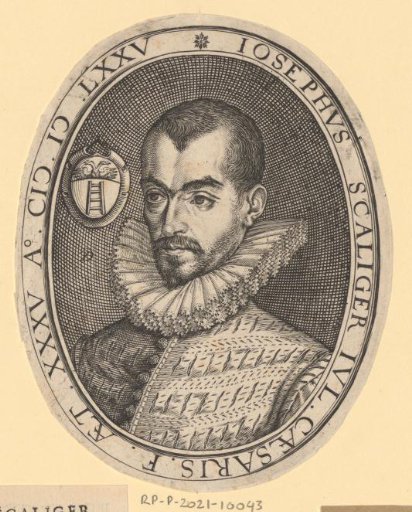 Portrait of Josephus Scaliger at the age of 35