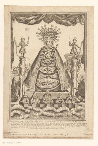 Statue of Our Lady of the Holy Rosary from the convent of the Holy Dominicans (Santo Domingo), Cádiz