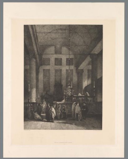 Interior of a synagogue