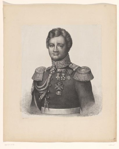 Portrait of Andries Jan Jacob des Tombe