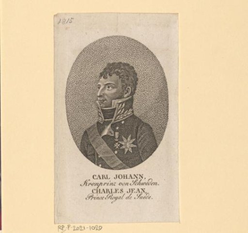 Portrait of Charles John, Crown Prince of Sweden
