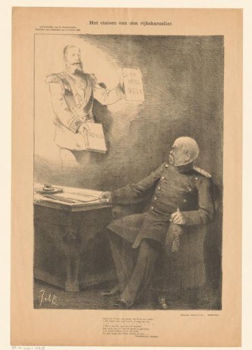 Otto von Bismarck sees Frederick III of Prussia in a vision
