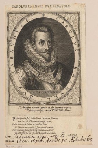 Portrait of Charles Emmanuel I, Duke of Savoy