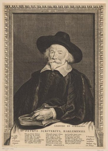 Portrait of Petrus Scriverius at the age of 74