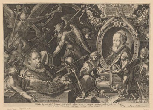 Allegorical portrait of Bartholomeus Spranger and his wife Christina Muller