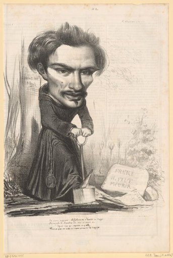 Caricature of Alphonse Karr