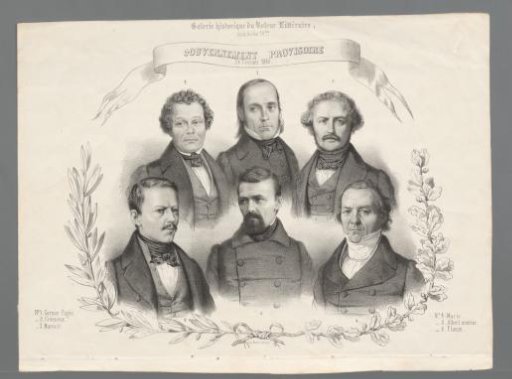 Portraits of Six French Ministers from the Year 1848