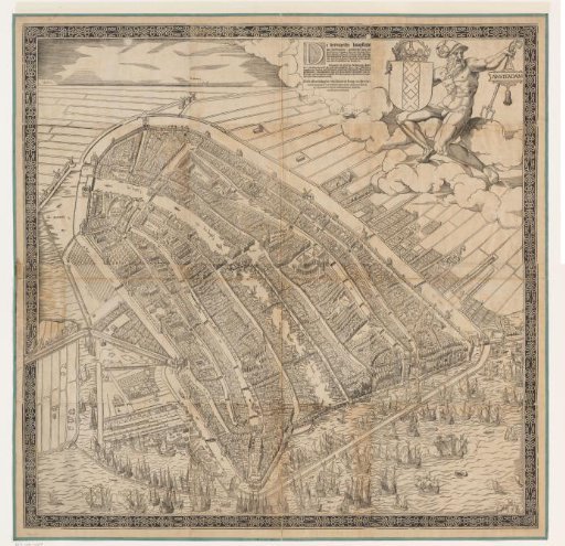 Map of Amsterdam, 1544
