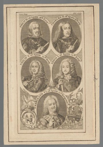 Portraits of Spanish kings