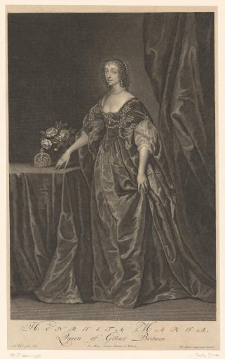 Portrait of Henriëtta Maria of France, Queen of England, Scotland and Ireland