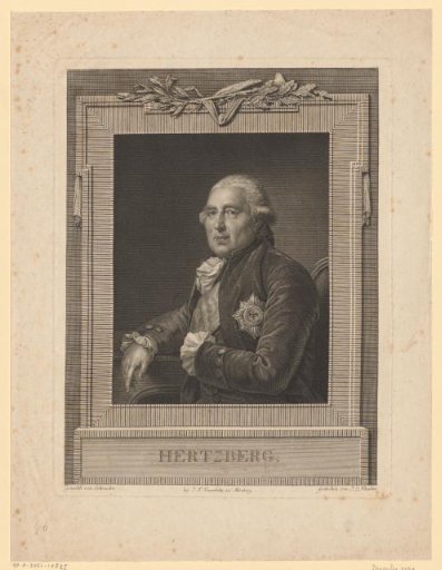 Portrait of Ewald Friedrich von Hertzberg