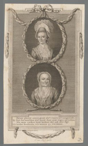Portraits of Betje Wolff and Agatha Deken