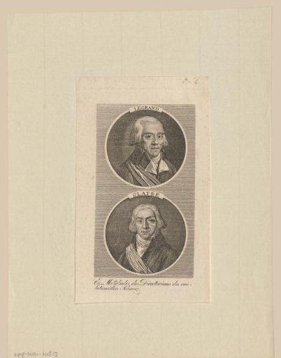 Portraits of Johann Lukas Legrand and Pierre-Maurice Glayre