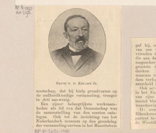 Portrait of David van der Kellen