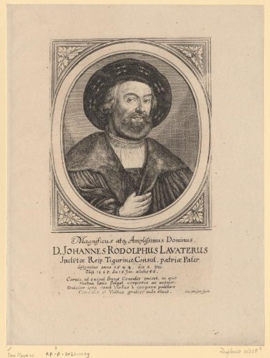 Portrait of Johann Rudolf Lavater