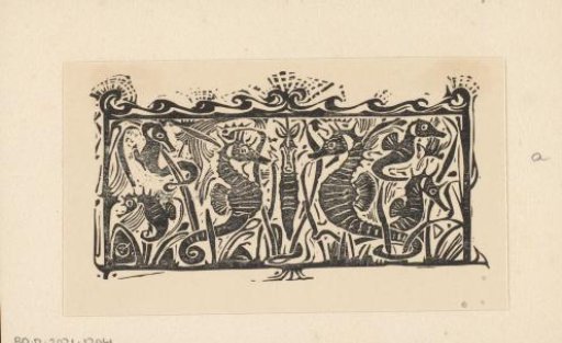 Title page with seahorses