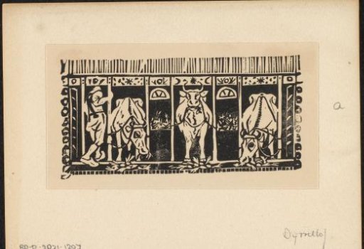 Title page with a cowshed