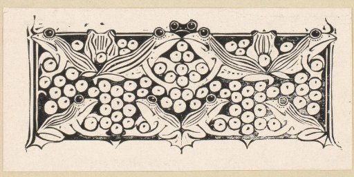 Title page with frogs and frogspawn