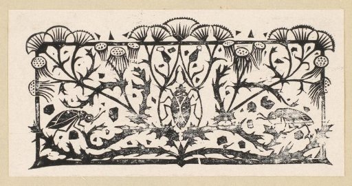 Vignette with beetles and thistles