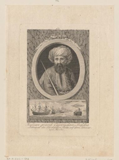 Portrait of a man, possibly Cezayirli Gazi Hasan Pasha