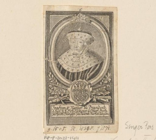 Portrait of Joachim II Hector, Elector of Brandenburg
