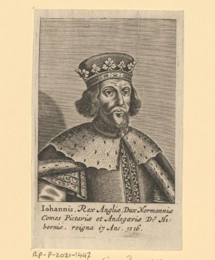 Portrait of John, King of England