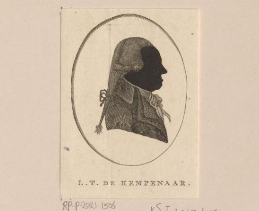 Silhouette Portrait of Ludevicus Timon de Kempenaer