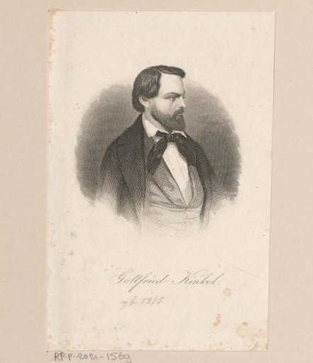 Portrait of Gottfried Kinkel