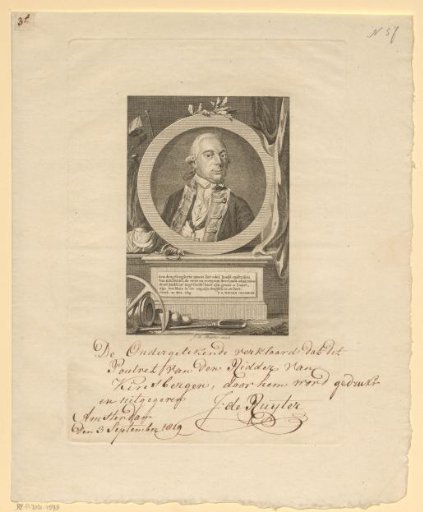Portrait of Jonkheer Jan Hendrik van Kinsbergen