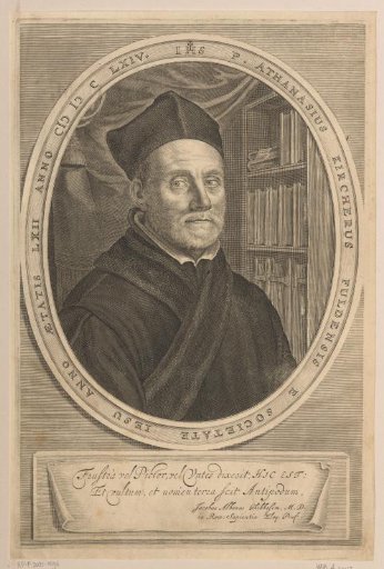 Portrait of Athanasius Kircher at the age of 62