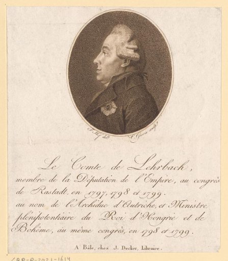 Portrait of Ludwig Conrad Lehrbach