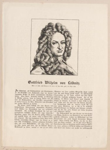 Portrait of Gottfried Wilhelm Leibniz