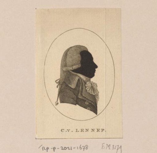 Silhouette Portrait of Cornelis van Lennep