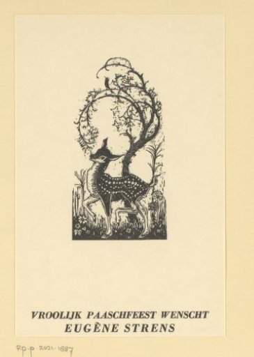 Easter Card by Eugène Strens for 1938