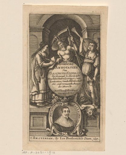 History, Time, and Fame with a Portrait of Franciscus Heerman